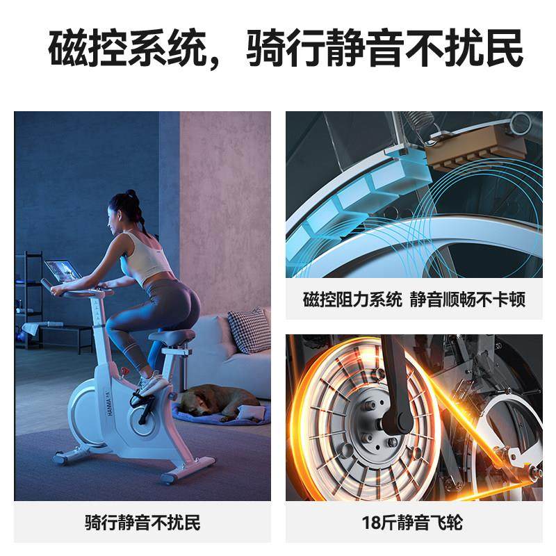 汗室马健身车家用运动内磁控能静音自智有氧HM-518-减肥健身器材