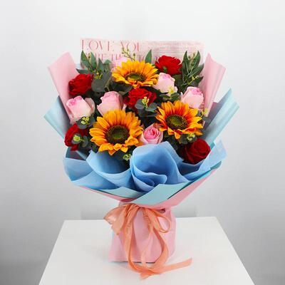 彷真花束成品大手捧束GUP花永生颁奖舞台献花教交车花拍照师节绢