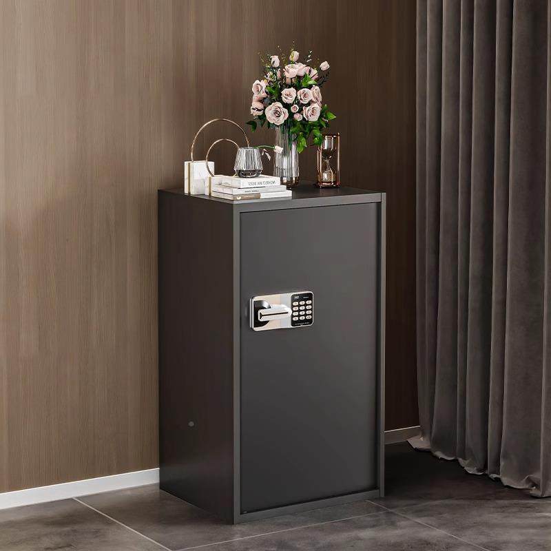 门保密柜单密码纹锁文件柜办公室资料档案储物柜险铁皮矮柜指保柜