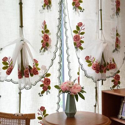 体玫瑰美丽WJZ漫的术升降立幕气球幕卷帘卷帘盲杆小幕免打孔魔贴