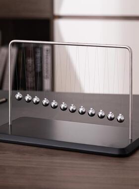 牛顿摆件撞球解压反重力摆球办公室桌面工位电视酒柜创意装饰品