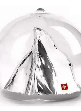 阿尔卑斯雪花水晶球瑞士马特洪峰教师节男士创意礼品家居办公摆件