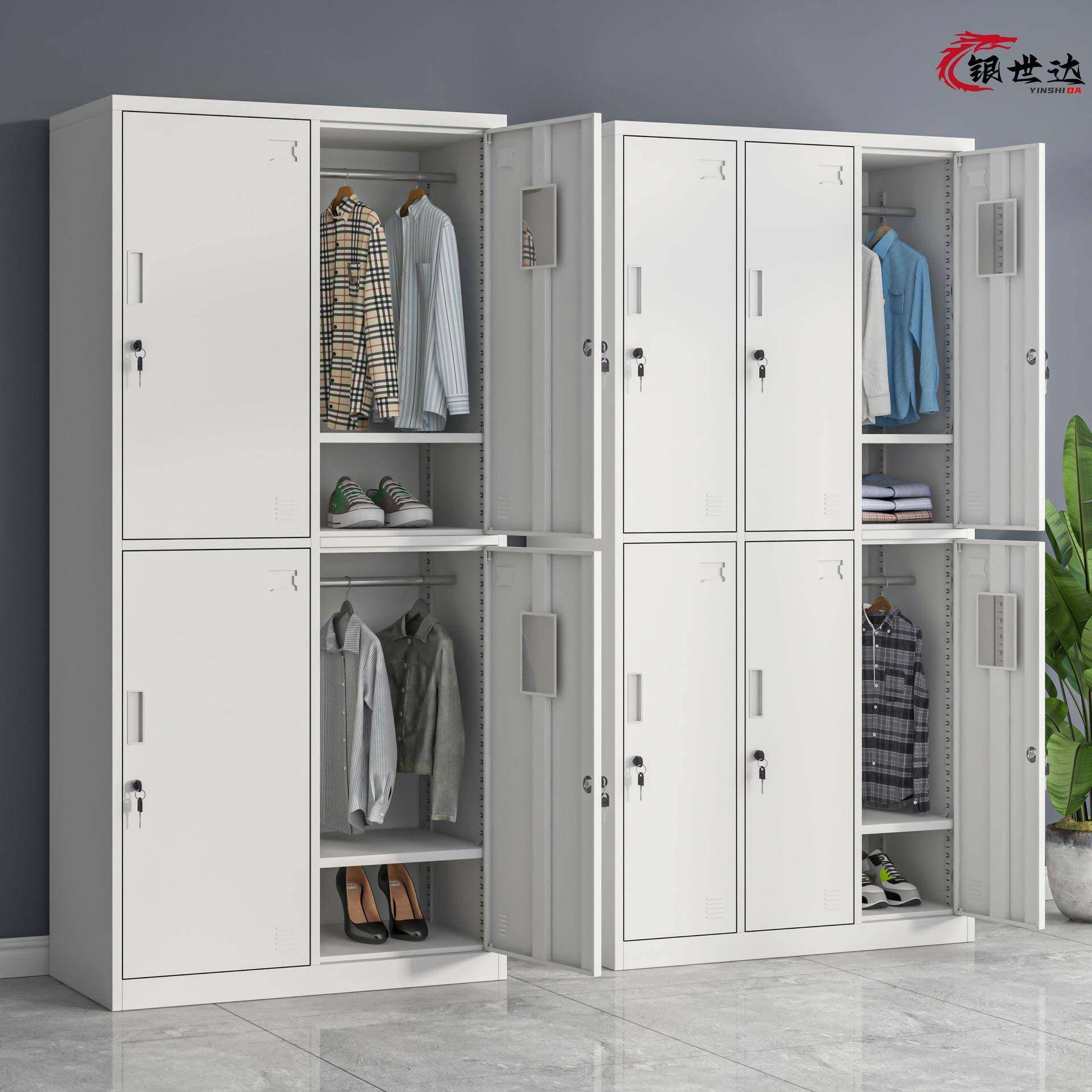 更衣柜员工柜铁皮碗柜健身房储物存包鞋柜换衣柜职员钢制宿舍衣柜,商业/办公家具,办公储物柜,淘宝优惠券,粉丝福利购,淘宝优惠卷