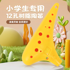 12孔小学生专用陶笛初学者乐器ac陶笛十二孔儿童树脂塑料小乐器