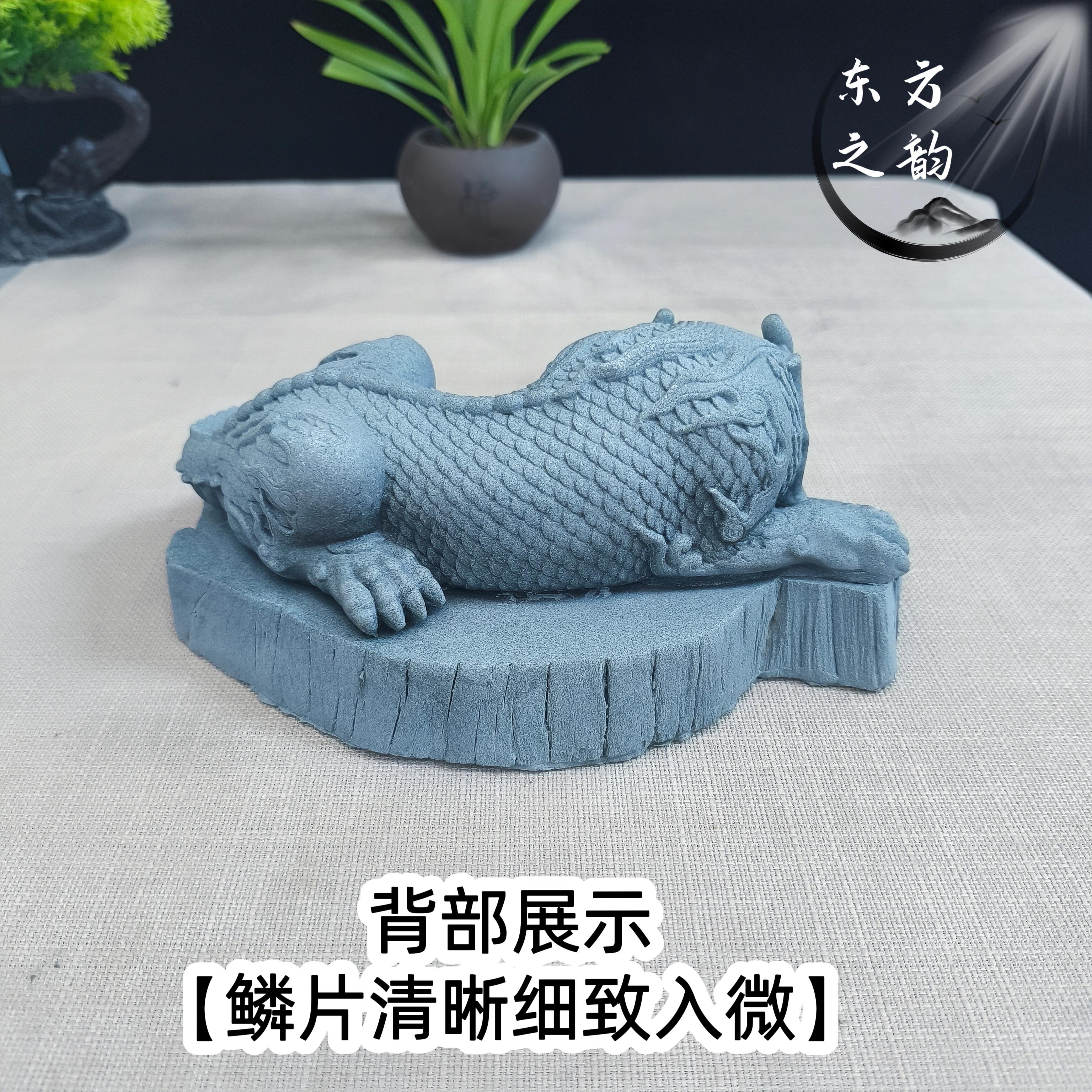 JWM砂镇青水兽貔貅卧龙流水石摆件家玄关酒柜鱼缸造景居茶宠装饰