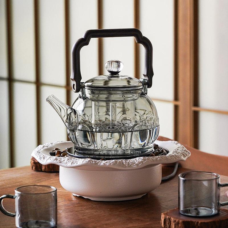 古DLT-621舍黑炉新款套小型智能家用煮茶器玻璃炉煮晶茶壶复古静