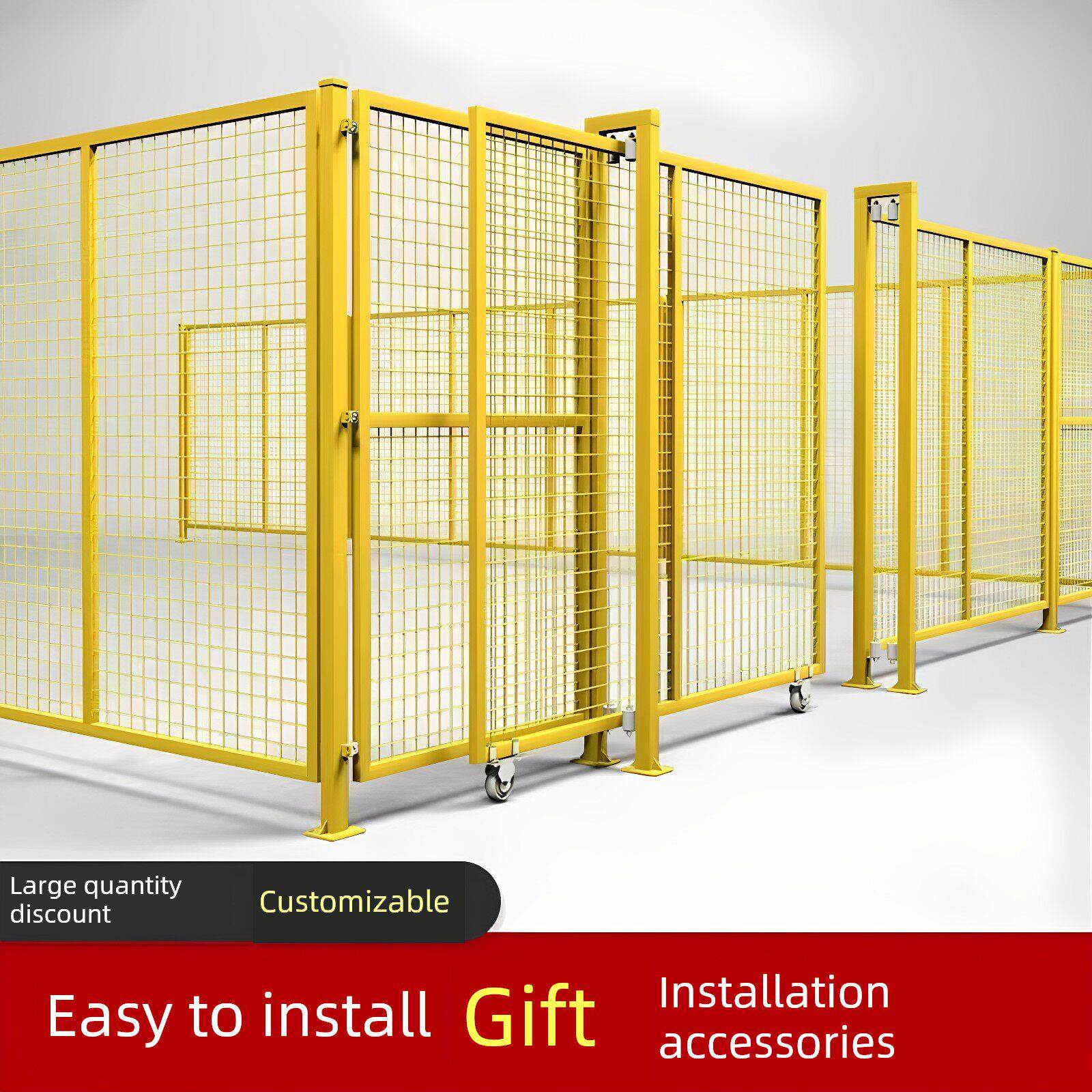 加厚车间隔离网移动仓库隔断网工厂围栏设备围栏机器人围栏