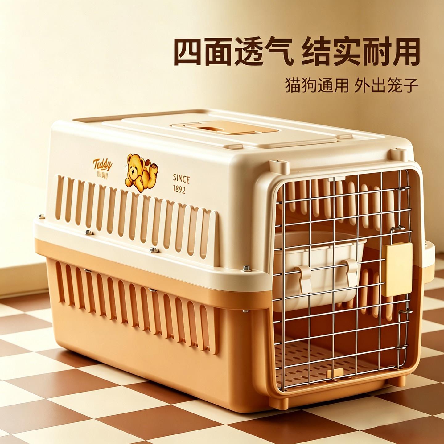 猫咪航空madyfk23箱猫包外出载便携手提车猫笼子小比型犬狗熊包狗