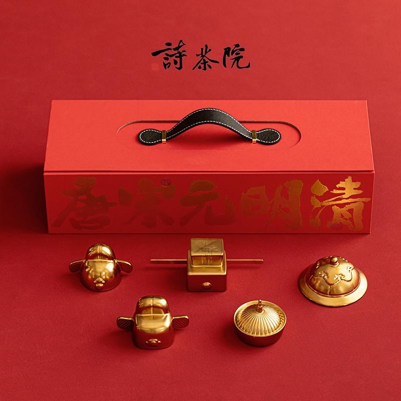 唐宋元明清官帽创意小摆件玄关装饰桌面茶玩陶瓷茶宠谢师礼教师节