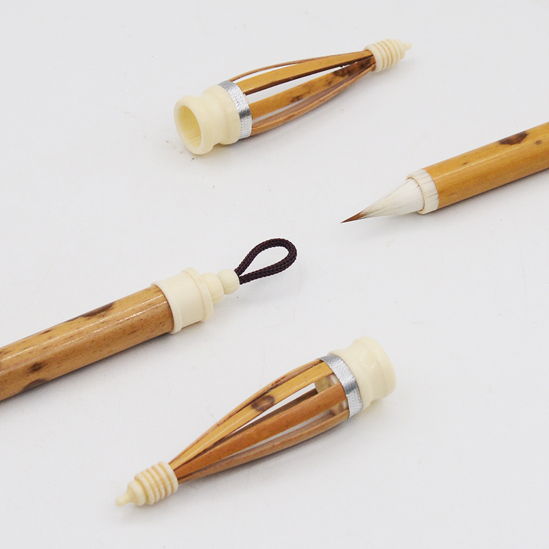 正仓院柒号晋唐古法缠纸鸡距笔小楷抄经瘦金体国画勾线叶筋高档笔