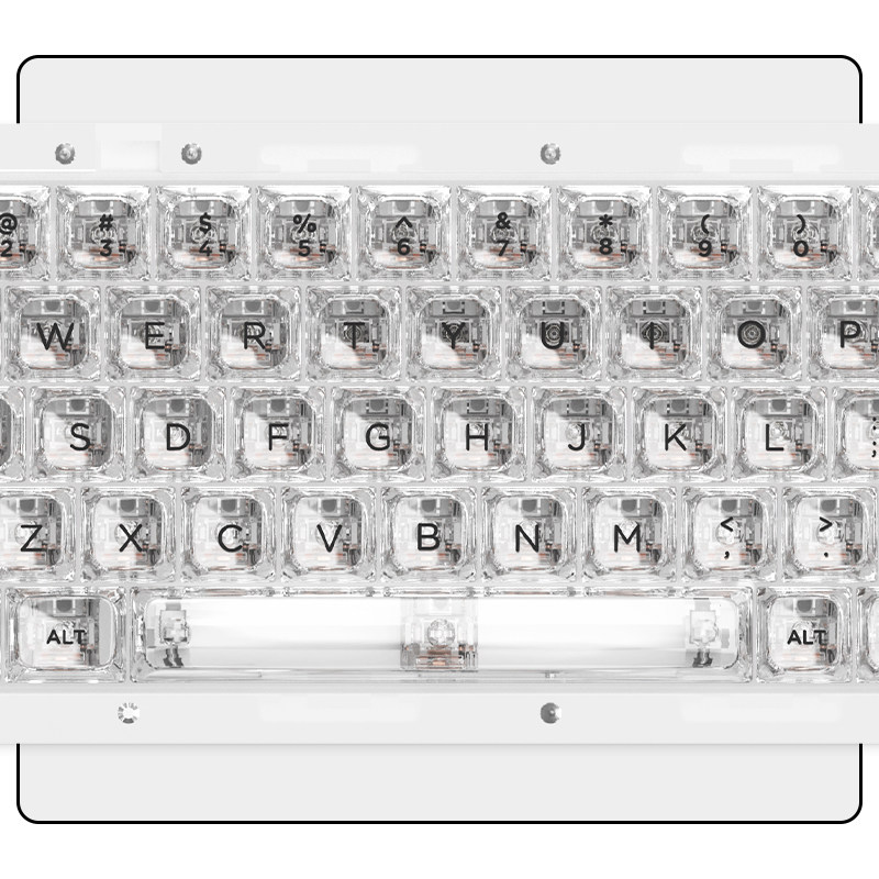 冰晶全键盘键帽MD高度客制化机械十字轴779键