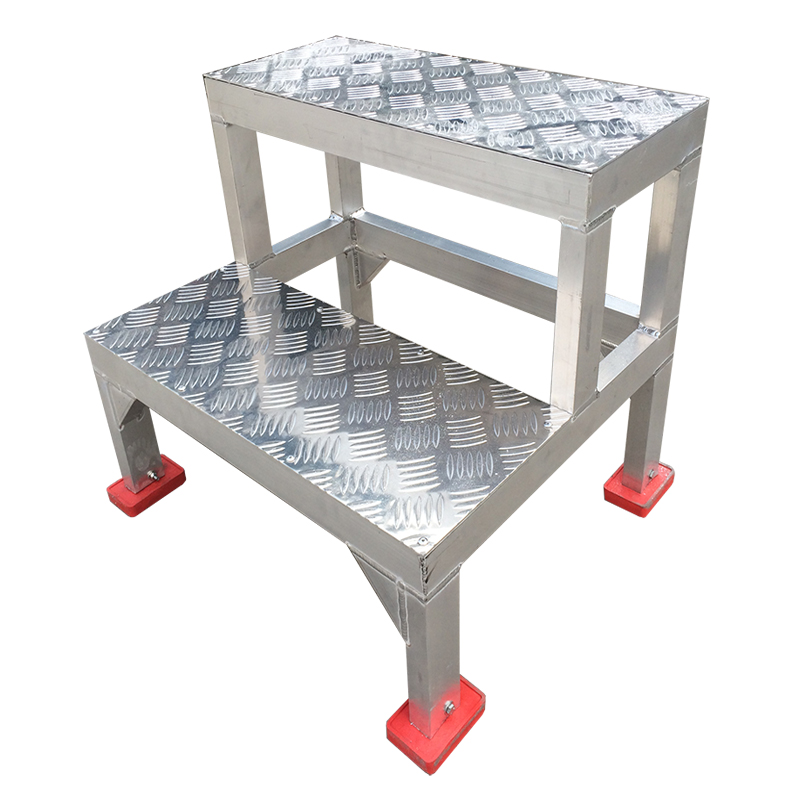 不锈钢登高车铝合金加厚脚踏步台阶梯阁楼子工程爬梯凳仓库取货架