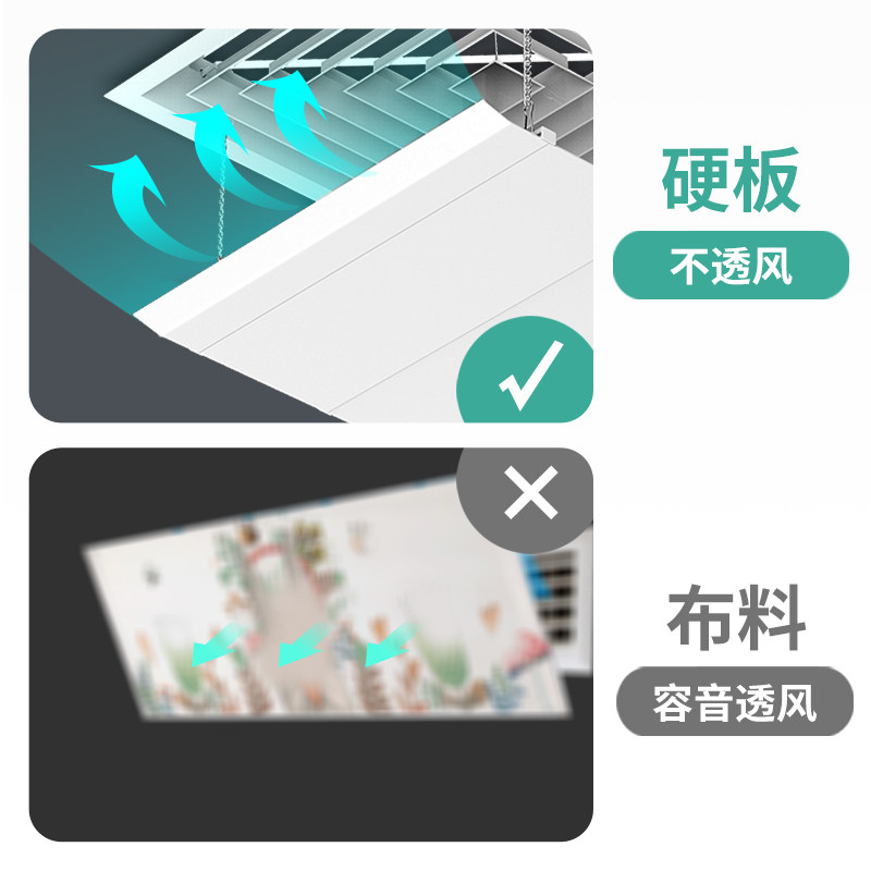 中央空调挡风板出风口挡板导风罩防直吹遮风防风天花机冷气挡板档