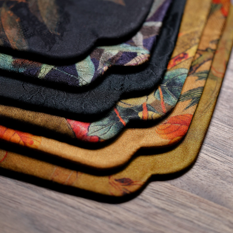 雙姊妹布艺香云纱装壶承垫杯垫,居家布艺,茶席,淘宝优惠券,粉丝福利购,淘宝优惠卷