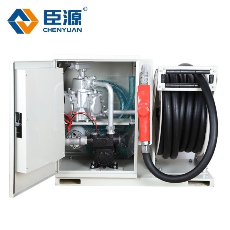 臣源加油机卷盘一体式2大流量车载W9小型柴油抽油泵B卷