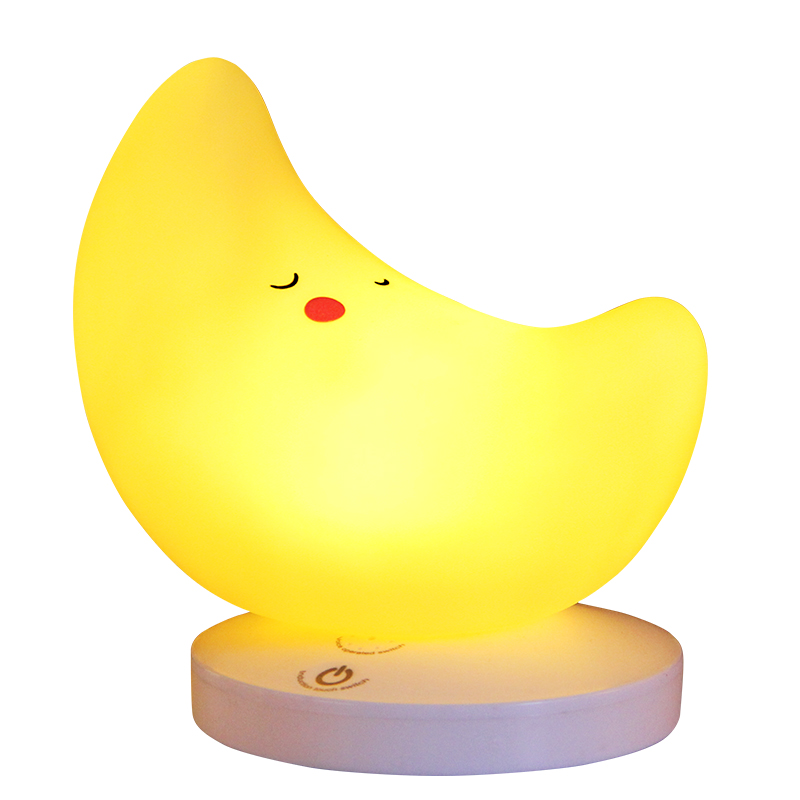 usb充电式小夜灯声控卡通月亮灯星星可爱宿舍床头睡眠卧室灯护眼