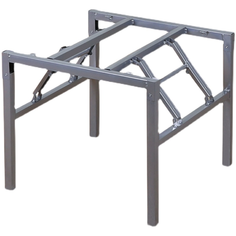 正方形桌架子 餐桌腿 金属支撑底座折叠餐桌架脚支架桌腿支架铁艺