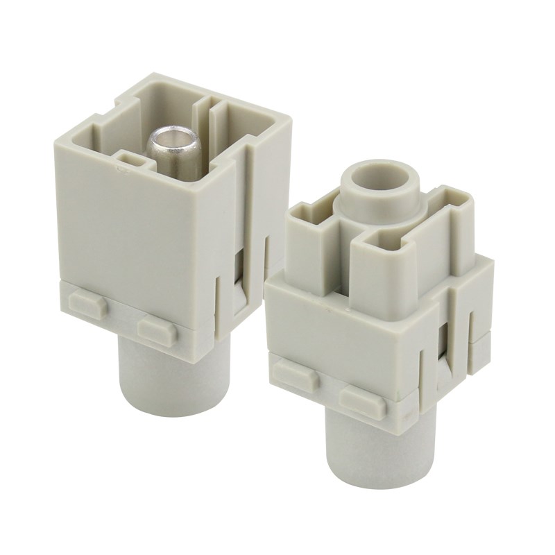 200A大电流矩形重载连接器接1/2/3/4/6针线端子公母对接航空插头