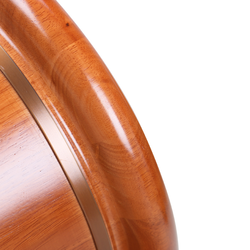 泡脚木桶橡木木盆足浴桶洗脚桶自带穴位按摩珠加厚洗脚盆