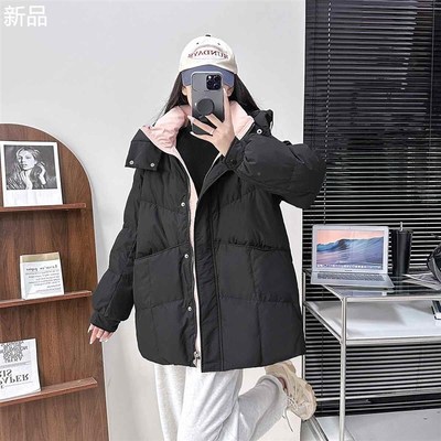 亮世秋羽绒服反季羽绒服女中长款2024新款M小个子加厚连帽冬季韩