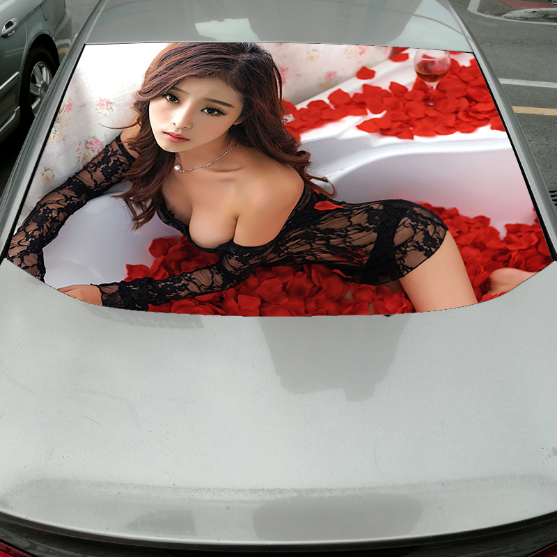 汽车后窗档风玻璃个性改装车贴纸单透广告装饰拉花膜车外遮阳贴画