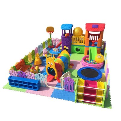 4S店儿童游乐区幼儿设备小型宝宝室内家用游乐场滑梯秋千组合玩具