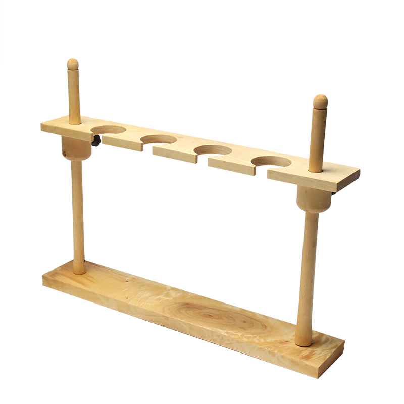 优质耐用孔木分液漏斗架实验室口型木制球形梨形分液漏斗架子