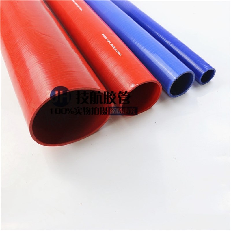 夹布夹线红色硅胶软管 耐高温高压米管 黑色大口径电晕机硅橡胶管