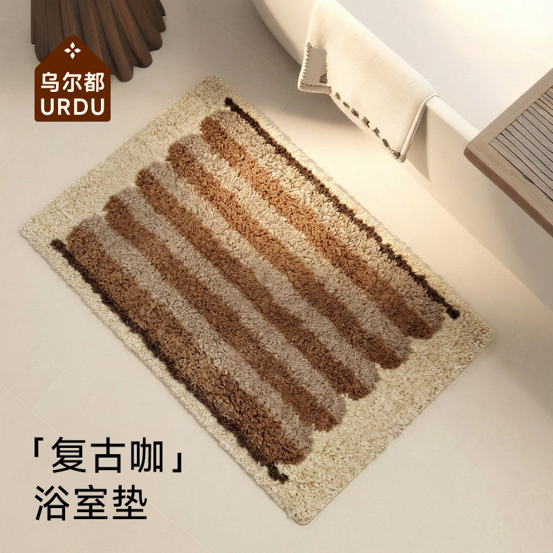 乌尔都中古风浴室垫加厚吸水家用脚垫卫浴卫生间防滑地毯2026新款