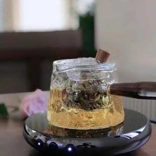 侧把耐高温加厚玻璃茶壶家用电陶炉煮茶壶耐热过滤U泡茶器茶具套