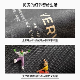 7字型吸水吸油耐脏地毯垫 厨房地垫L型防滑防油可擦免洗x2024新款