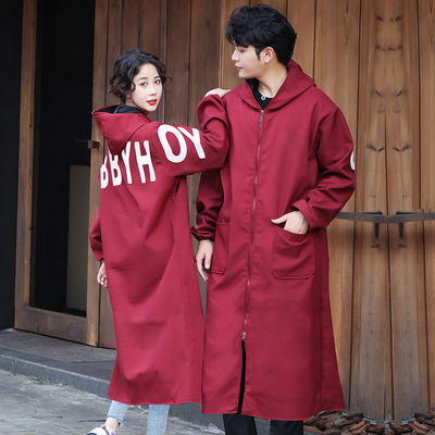 加绒罩衣大人特长款加长护衣防水防油工作服时尚外穿防脏外套围裙