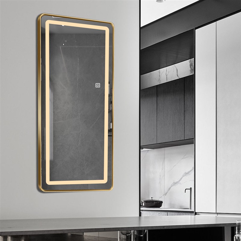 铝合金智能全身镜带灯led壁挂式发光镜试衣落地镜家用衣帽间镜子