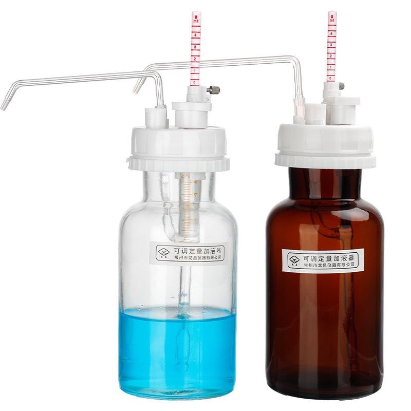 玻璃可调定量加液器自动定量分液器1/5/10ml毫升手动定量可调式套