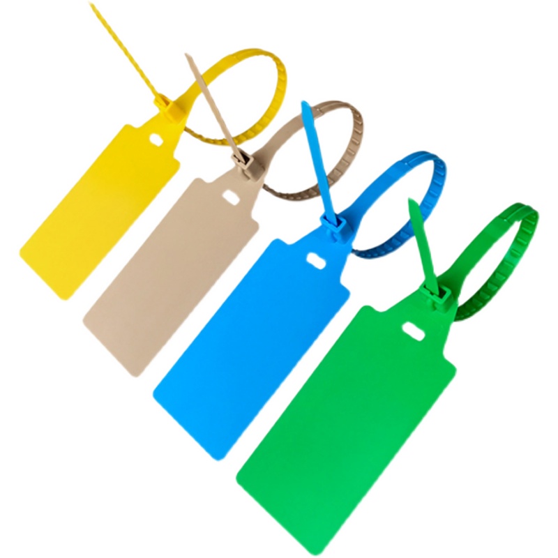 加大号工业标签牌扎带 一次性锁扣海钓鱼标示牌 园林标签塑料封条
