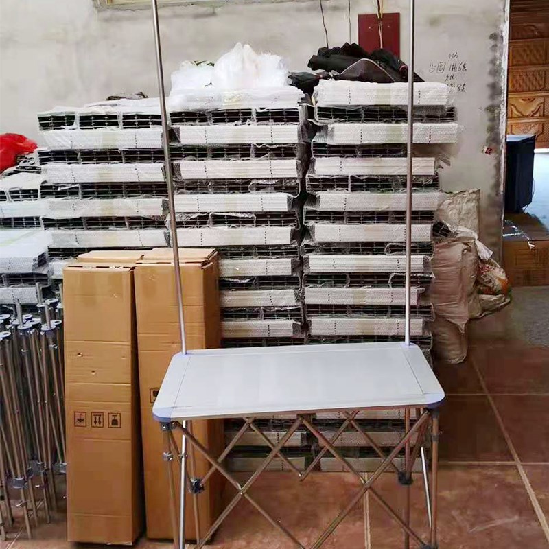 铝合金促销台展示架折叠摆摊小推车广告地推桌移动桌子超市试吃台