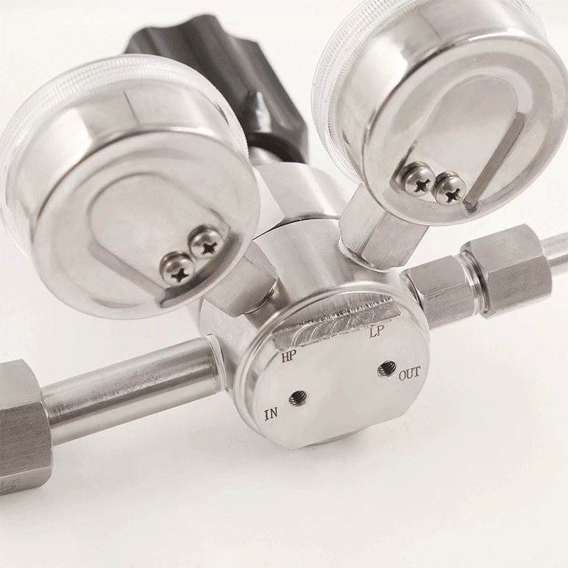 1L不锈钢减压mp防腐二氧化硫氯化氢二级高压氧氮气氨气表