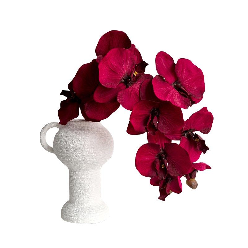 态生活侘寂风白色磨砂瓶书房客厅玄关复古风艺术感软装饰品,家居饰品,花瓶,淘宝优惠券,粉丝福利购,淘宝优惠卷