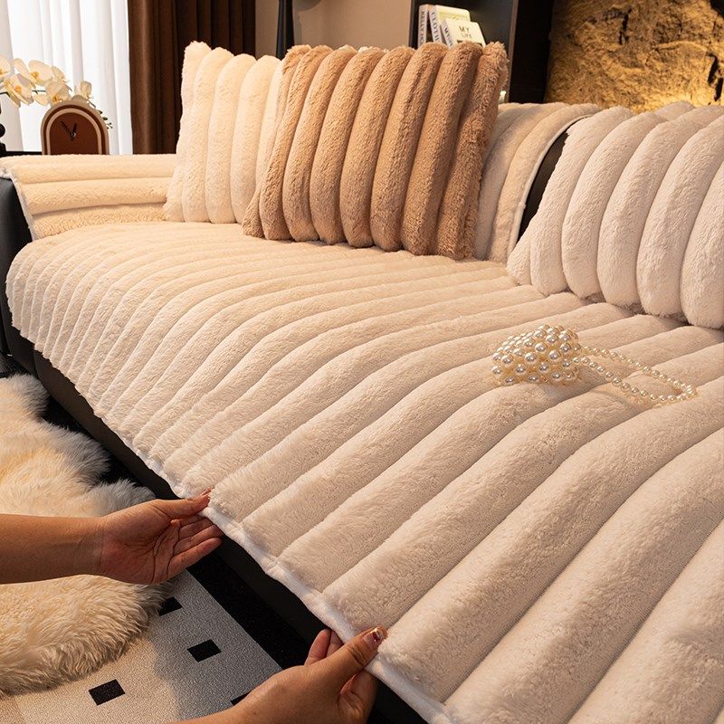 毛绒沙发垫防滑沙发巾秋冬款沙发盖布沙发坐垫沙发沙发罩巾,居家布艺,沙发垫,淘宝优惠券,粉丝福利购,淘宝优惠卷