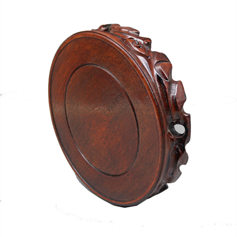 根雕加厚圆形实木底座天然木质陶瓷瓶奇石底托盆鱼缸托架,家居饰品,木雕,淘宝优惠券,粉丝福利购,淘宝优惠卷