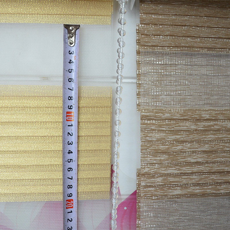 柔纱帘金丝八皱褶错位双层升降拉帘卧室餐厅书房成品定制百叶卷帘