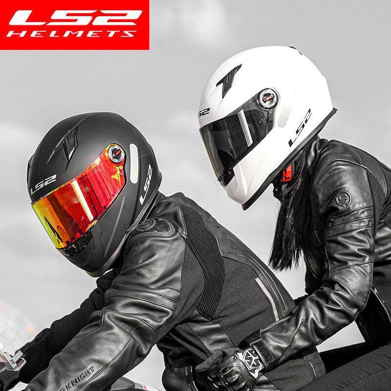 LS2全盔摩托车头盔男女3c认证FF358机车四季电动车安全夏季FF352