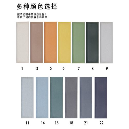 床软包防撞护墙炕围子儿童靠背坐垫自粘现代房榻榻墙围