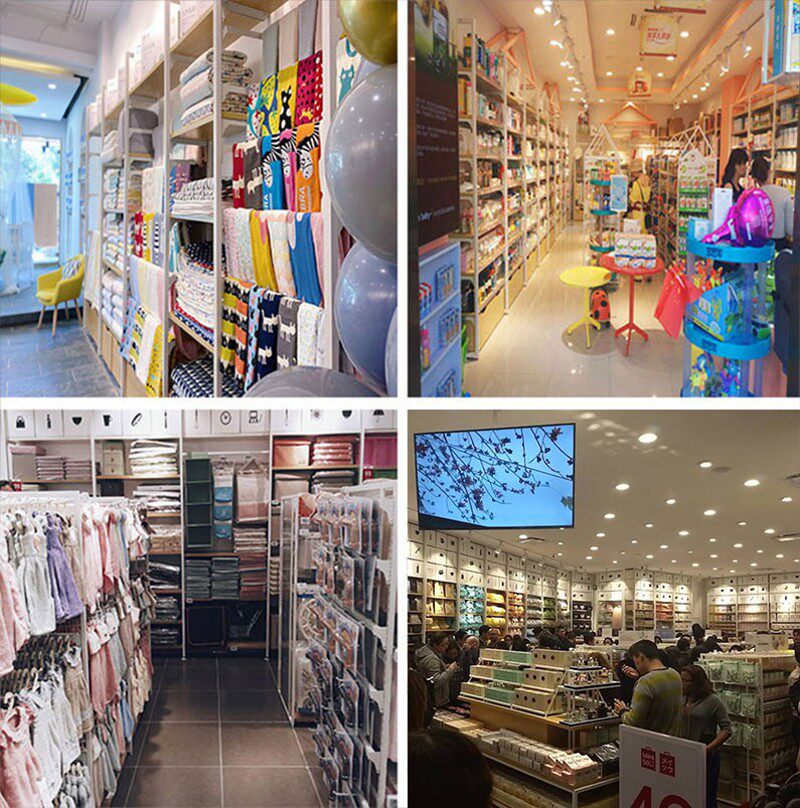名创货架宠物母婴文具内衣精品店面展示柜带挂钩升降多层