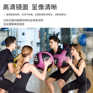 健身房舞蹈房镜子墙超大定制尺寸跳舞自粘墙镜灰茶梧桐黑银镜