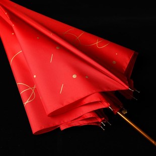 红伞创意结婚婚庆新娘伞新娘出门出嫁婚伞婚礼用结婚用的红色雨伞