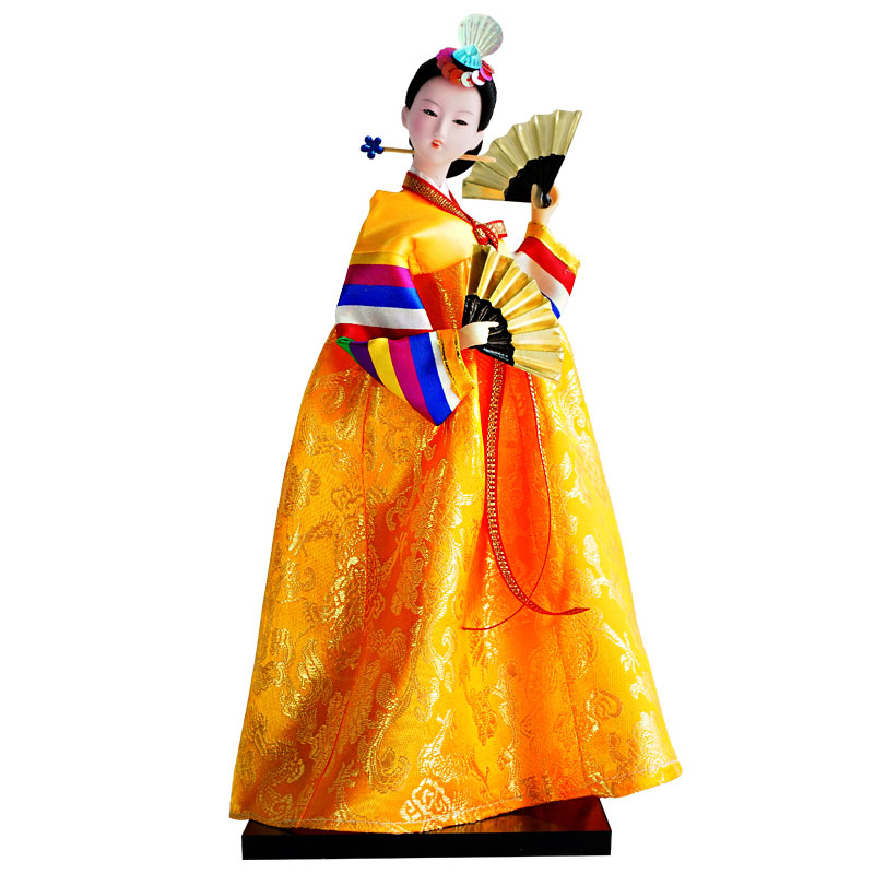 韩国朝鲜娃娃娟人人偶娃娃婚庆桌面礼品摆件