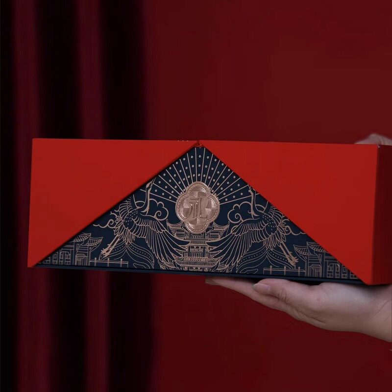 红色对五拼包装盒门红参鲍鱼元贝海参鱼胶五拼空礼盒礼品盒,包装,礼品盒,淘宝优惠券,粉丝福利购,淘宝优惠卷