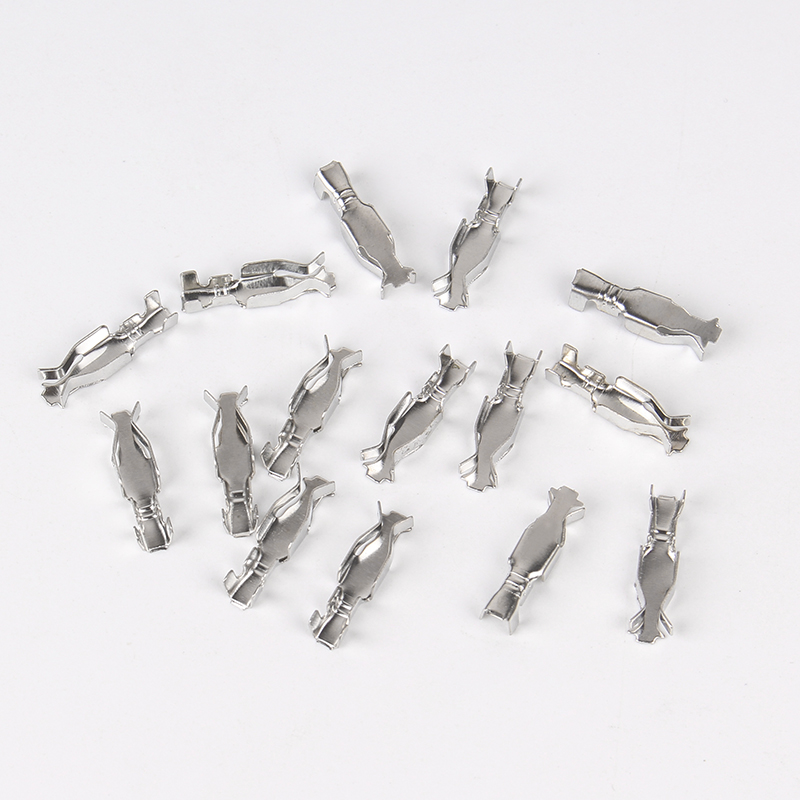 灯座插簧端子 汽车接插件 车灯用连接器插件端子接线端子100只装