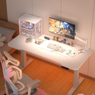 骁骑D电竞桌电动升降游戏桌播家用电脑桌书桌卧室游戏桌子